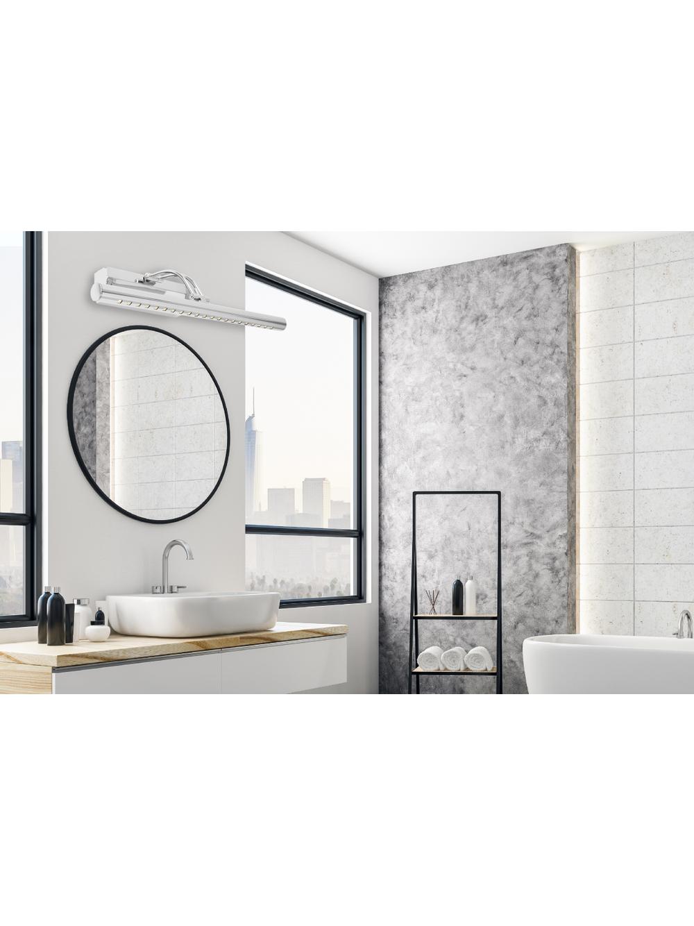 LAMPA KINKIET ŁAZIENKOWY LED NAD LUSTRO 5W 40CM APP364-1W CHROM