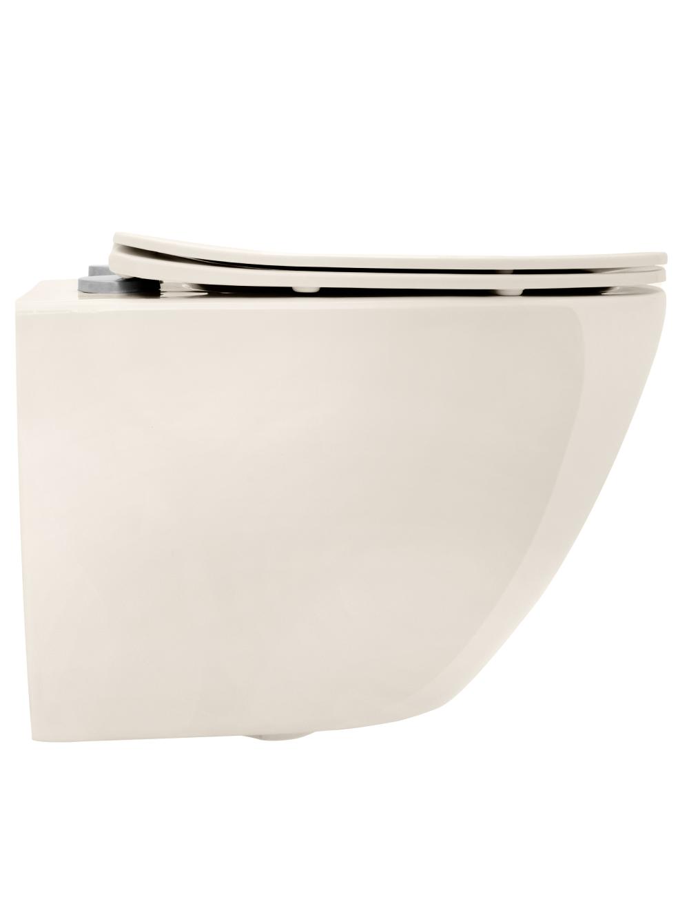Misa WC podwieszana REA Carlo Mini Rimless Ecru