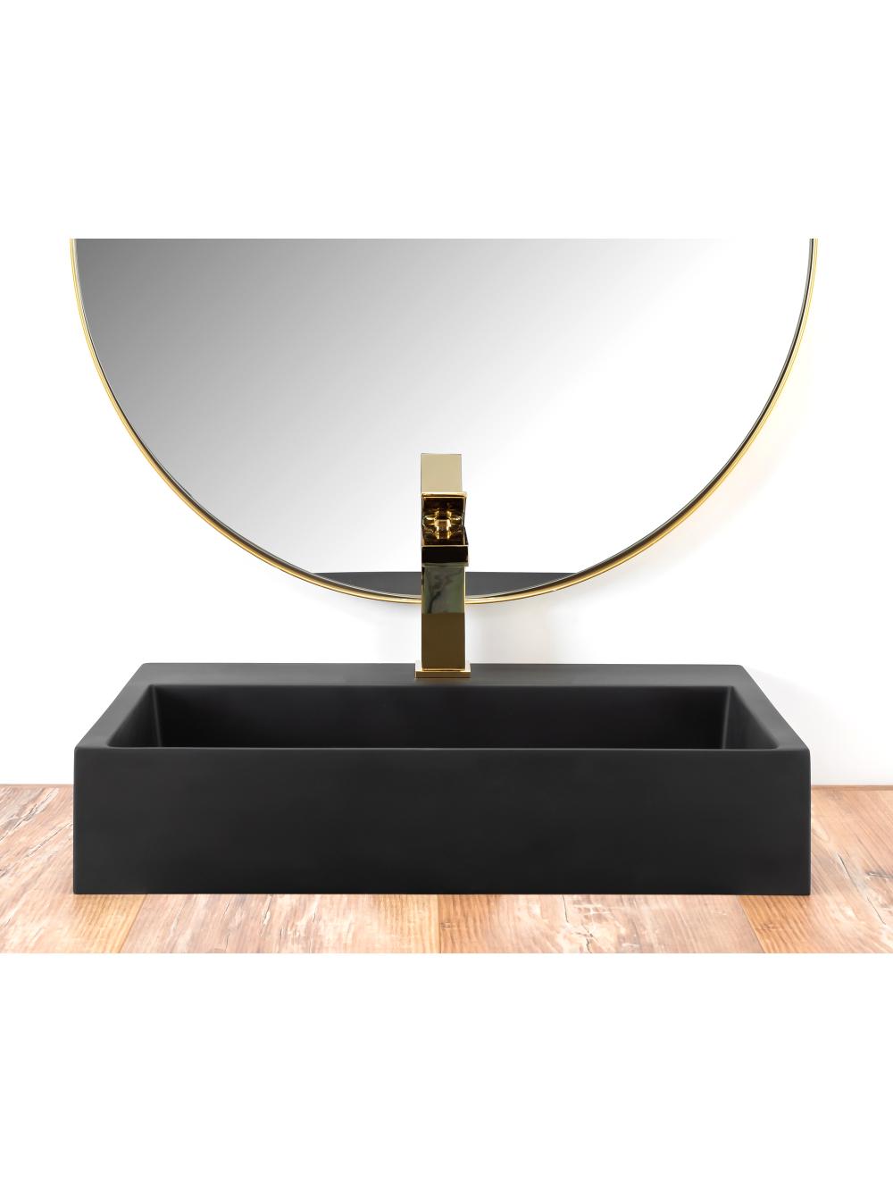 Umywalka Konglomeratowa GOYA BLACK MAT 50CM