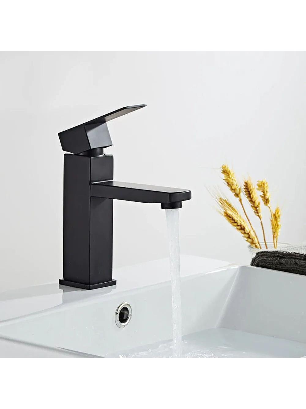 Waschbeckenarmatur calani low SIENA black