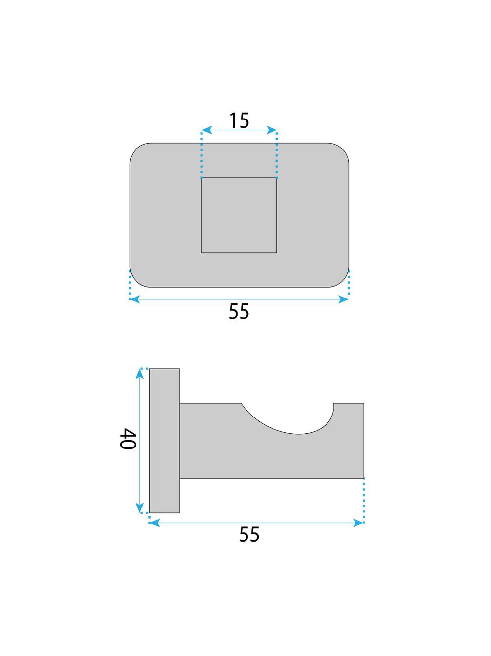 Wieszak łazienkowy Nico 5905 Złoty Szczotkowany