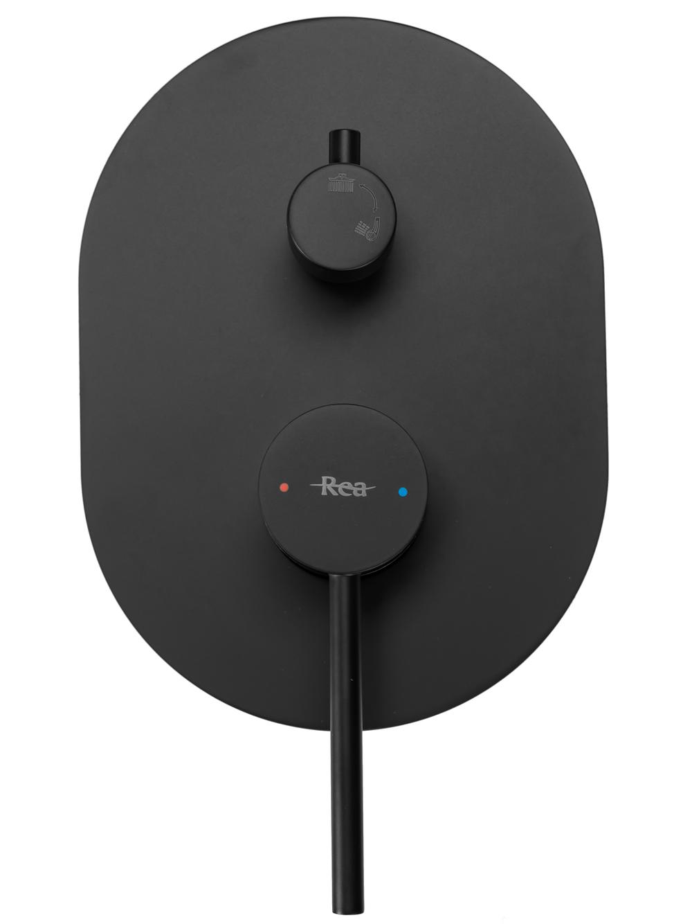 Zestaw Prysznicowy Natryskowy REA OVAL Czarny BOX