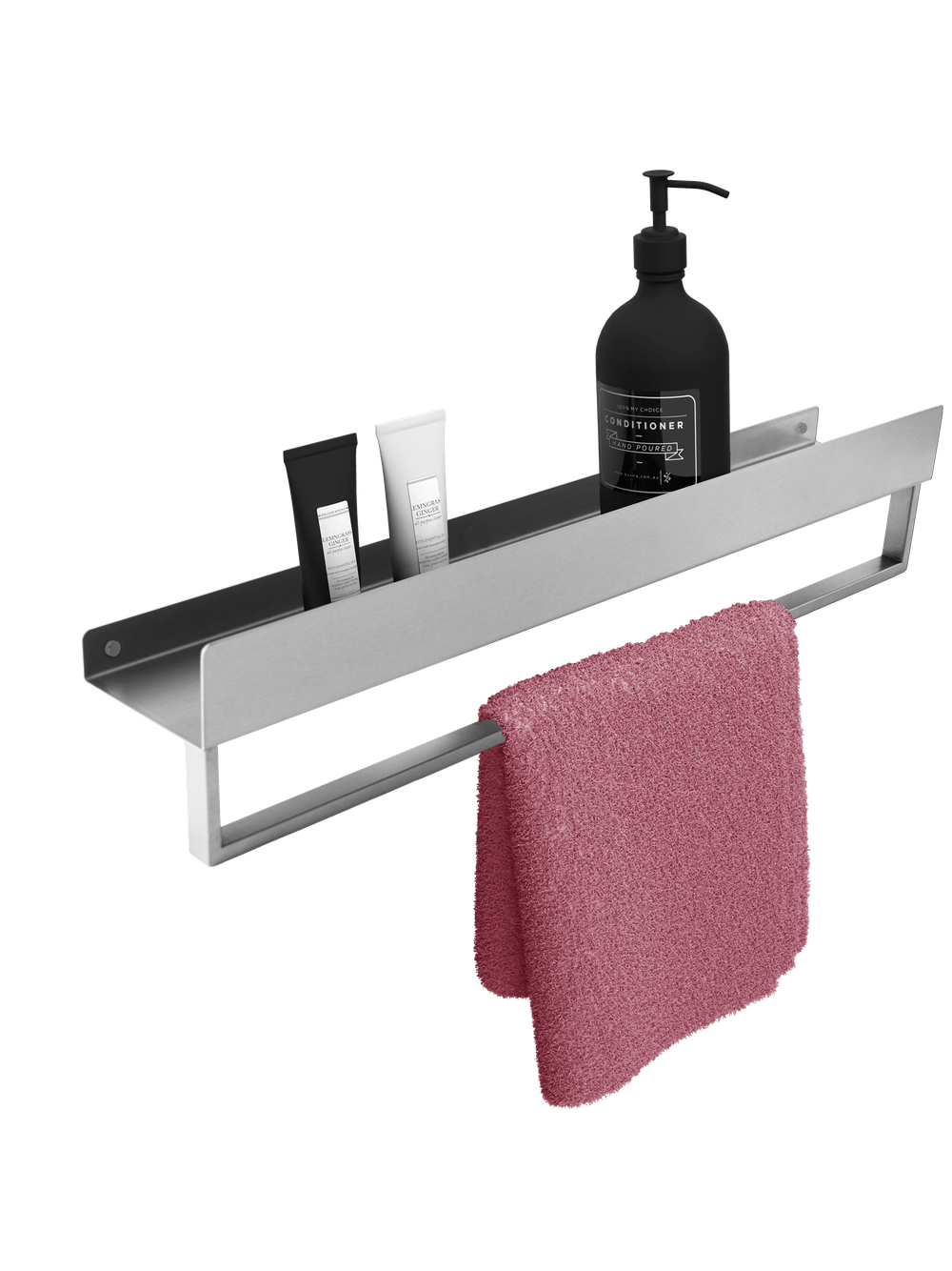 Półka łazienkowa wannowa SF01 45cm stal szczotkowana