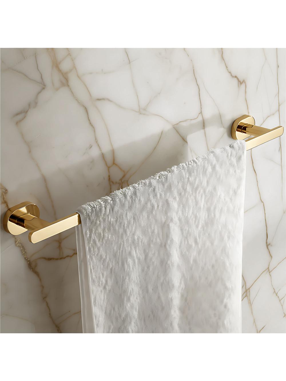 Wieszak łazienkowy jednoramienny Til 101 Złoty