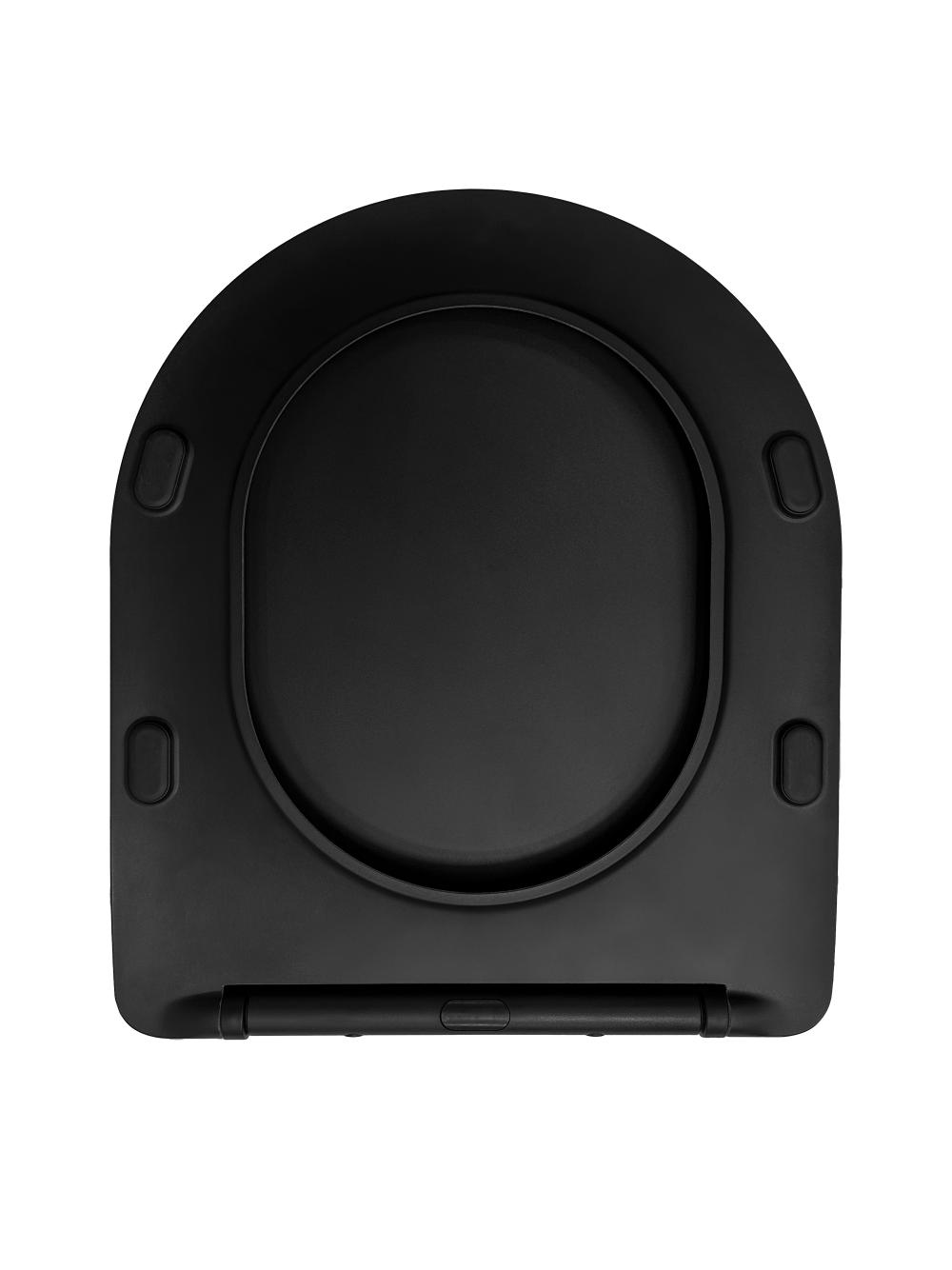 DESKA SEDESOWA WC CARLO FLAT UF BLACK MATT
