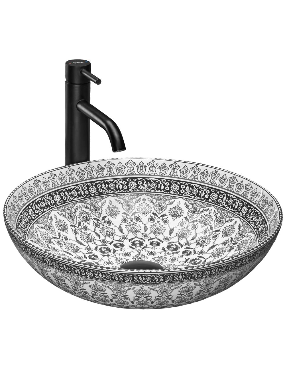 Umywalka nablatowa Rea Arte dark grey