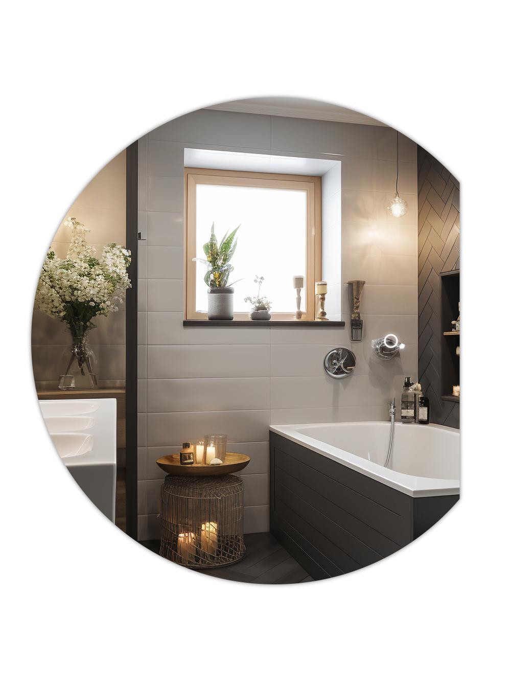 LUSTRO ŚCIENNE LED 80x70cm YH-3355