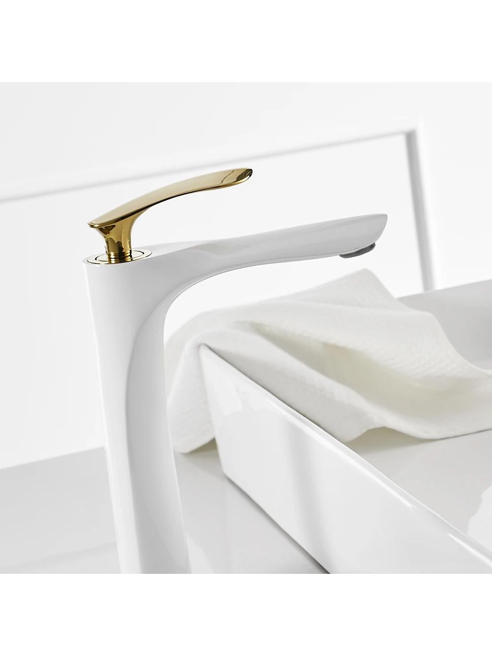 Βρύση υψηλής λεκάνης REA ORBIT White Gold