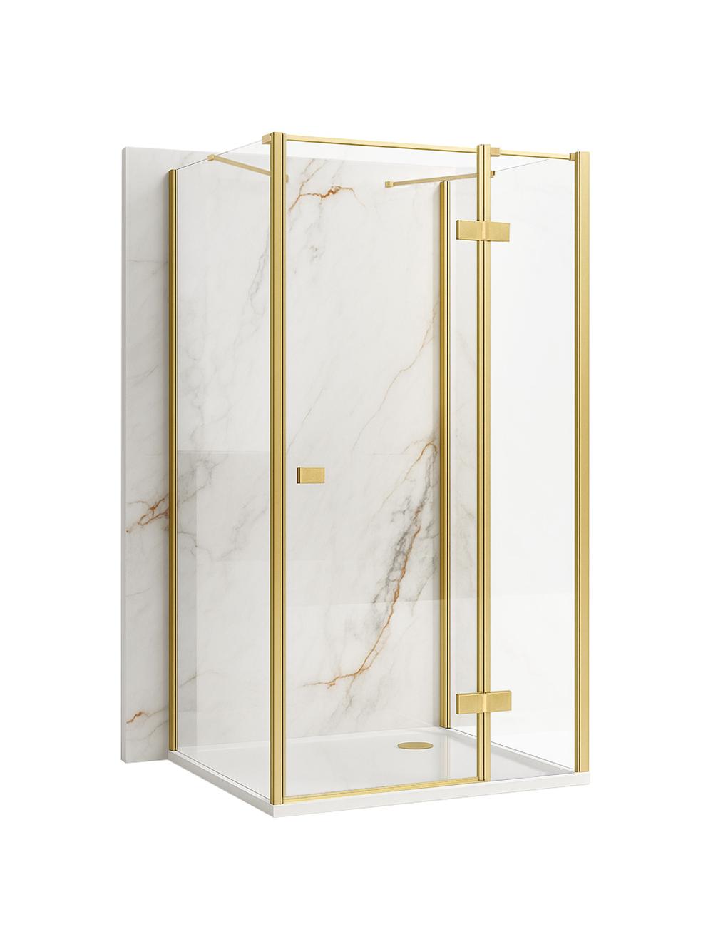 Shower enclosure Rea Atlas 80x80 Brush Gold