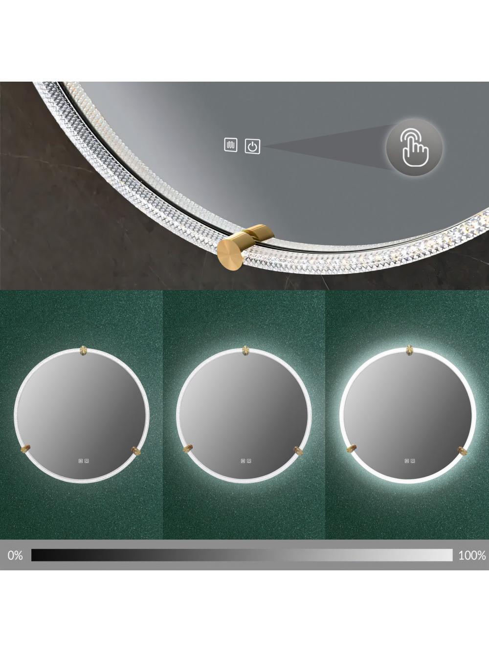 LUSTRO ŚCIENNE LED Z RAMĄ 70cm BL805
