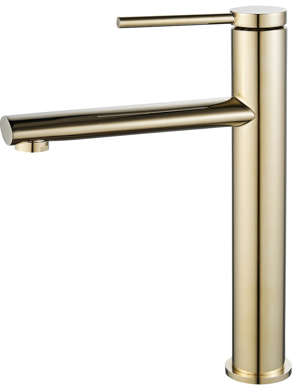 Βρύση νιπτήρα REA OVAL, Gold High