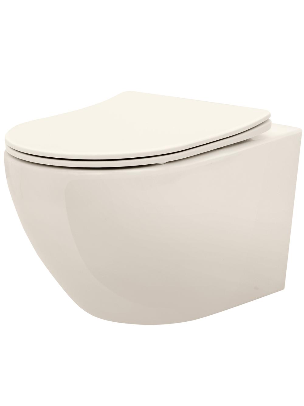 Misa WC podwieszana REA Carlo Mini Rimless Ecru