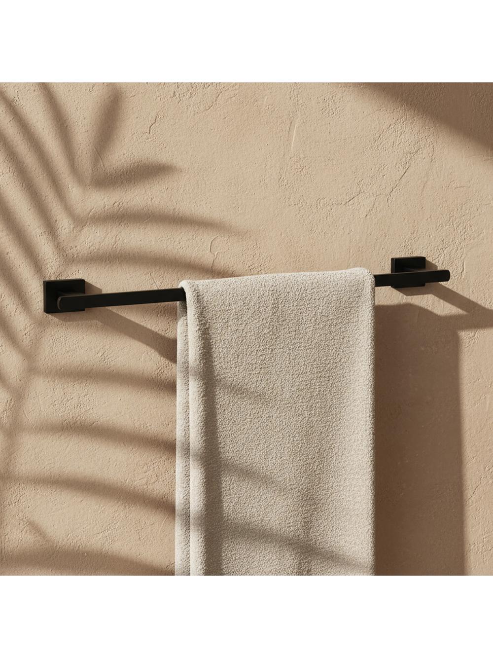 Wieszak łazienkowy jednoramienny 201 Oste Czarny