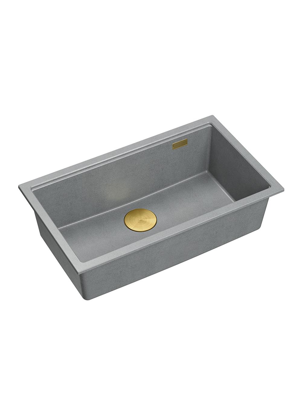 Zlewozmywak granitowy Logan 110 Szary Metalik