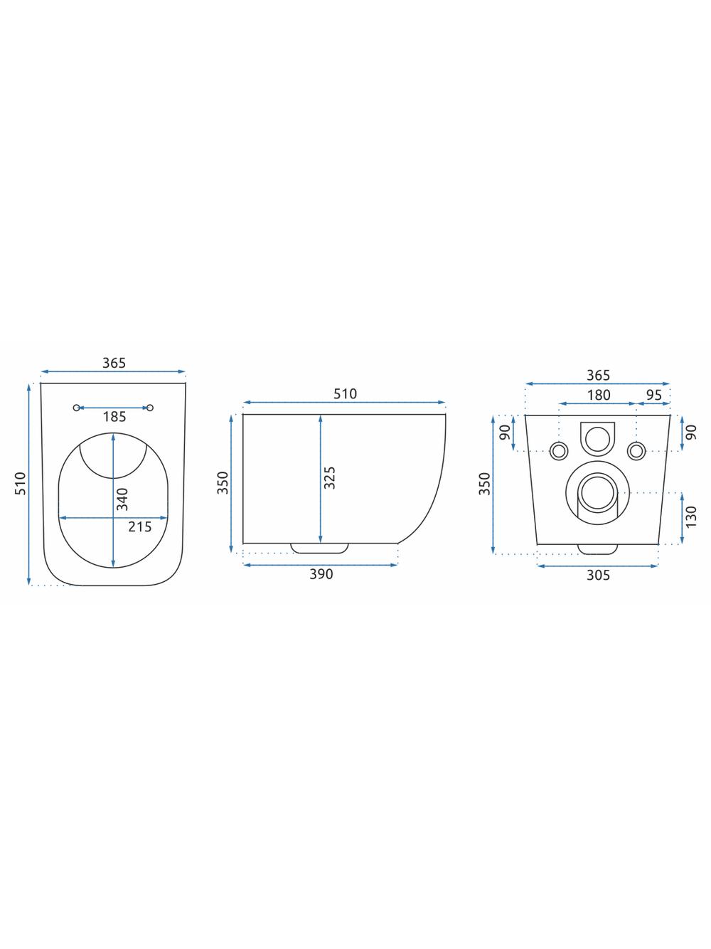 MISA WC PODWIESZANA MARTIN SLIM RIMLESS DUROPLAST