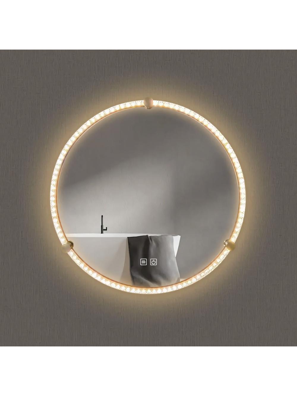 LUSTRO ŚCIENNE LED Z RAMĄ 70cm BL805