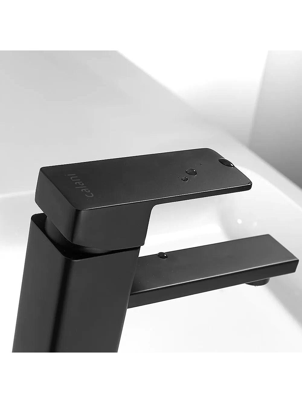 Waschbeckenarmatur calani low SIENA black
