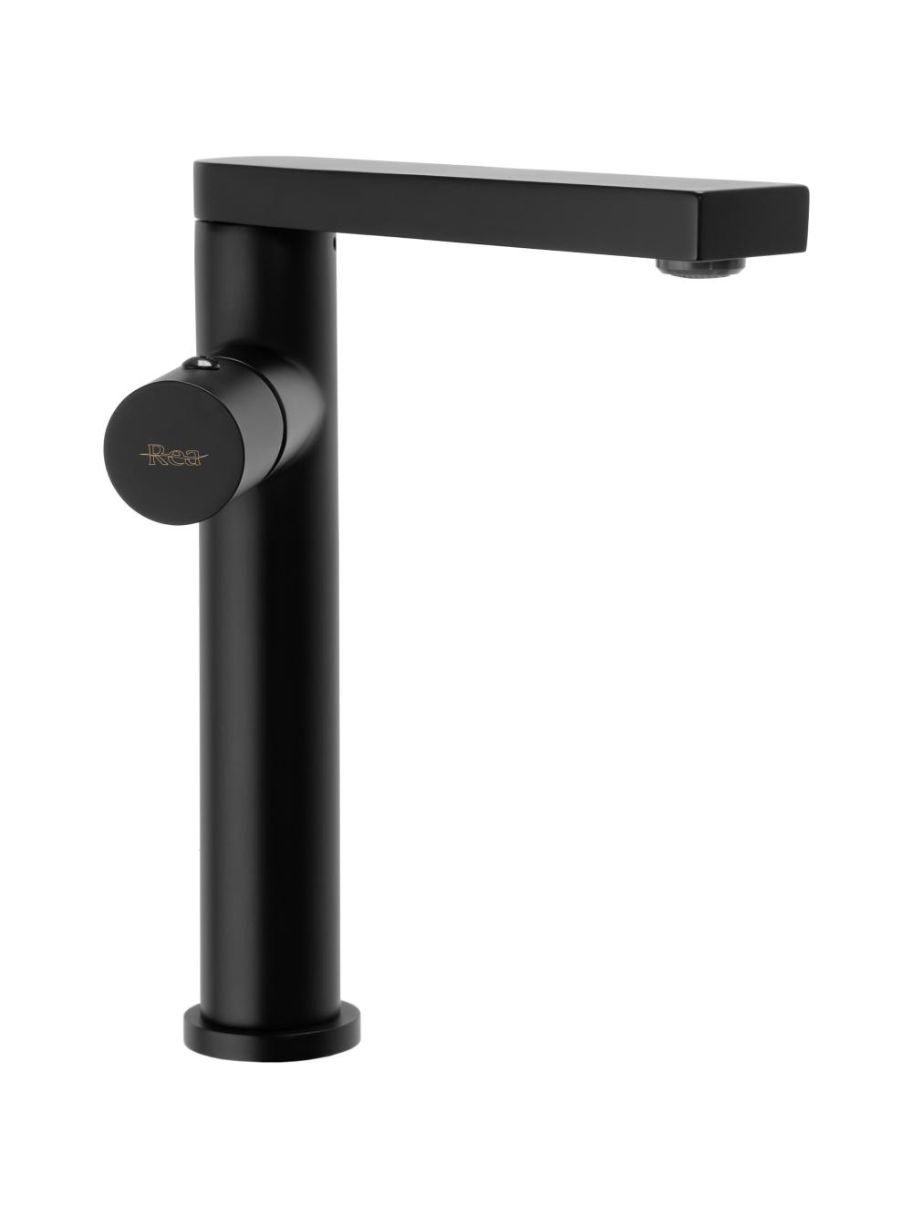 Bateria Umywalkowa REA TAP Czarna Wysoka