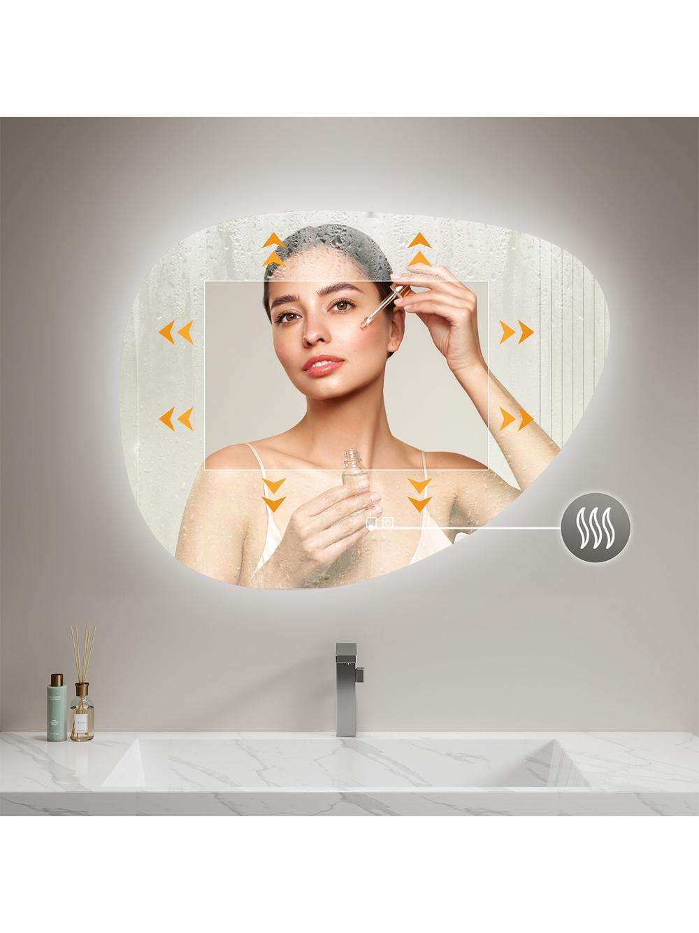 LUSTRO ŚCIENNE LED 84x63cm H142