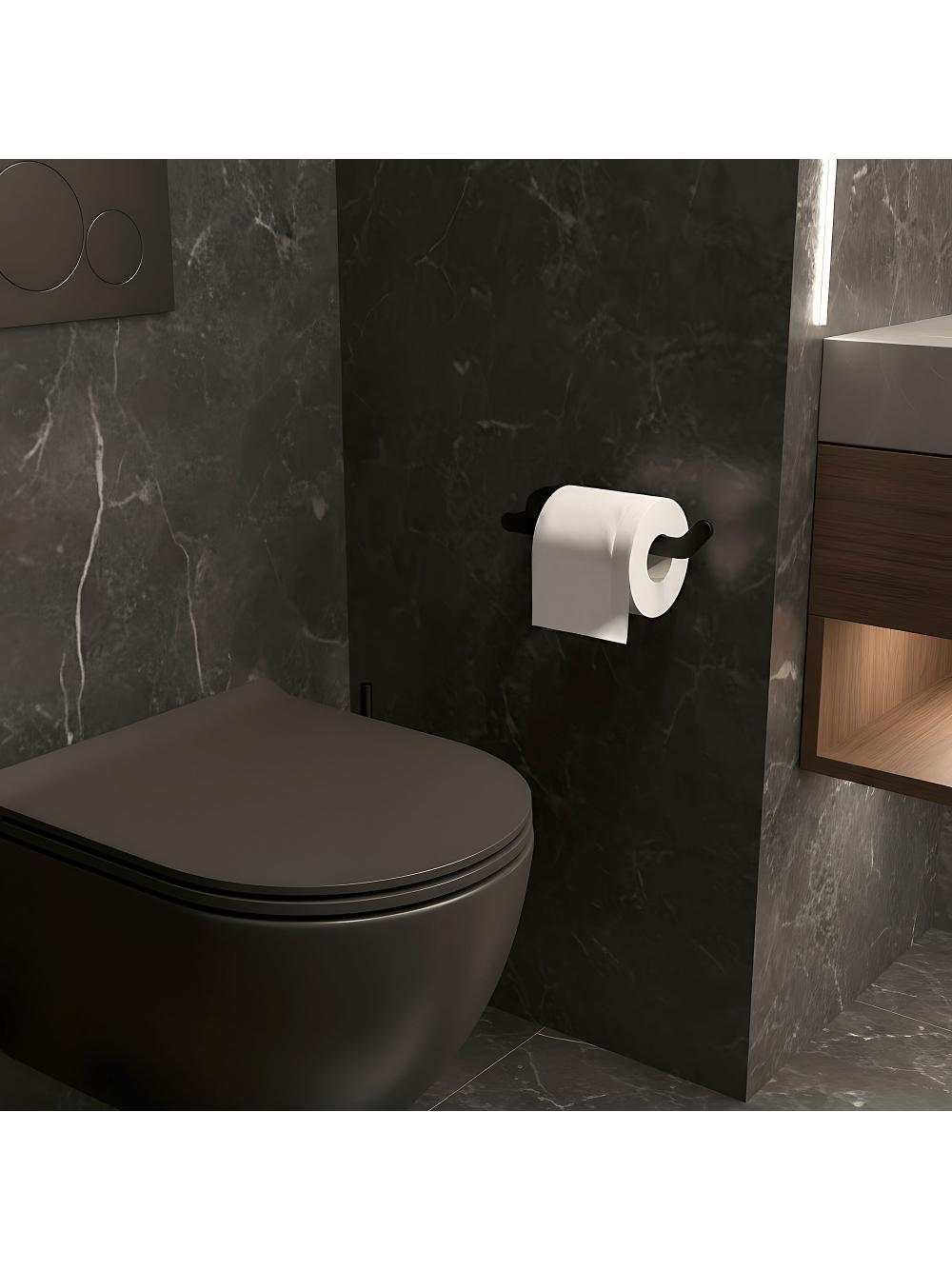 Uchwyt na papier toaletowy 109 Til Czarny