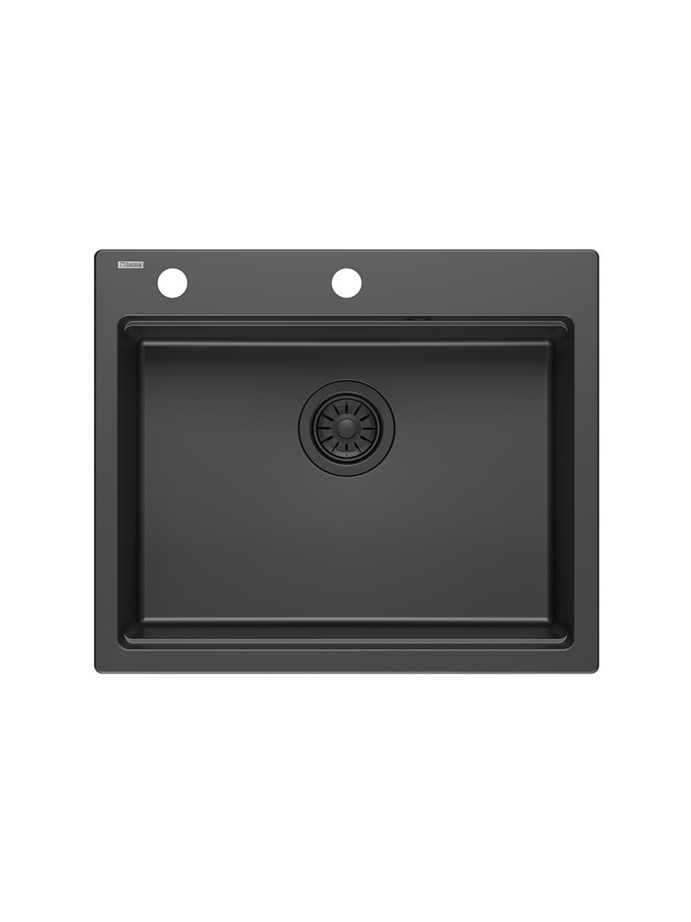 Zlewozmywak granitowy KURT 110 WORKSTATION Czarny