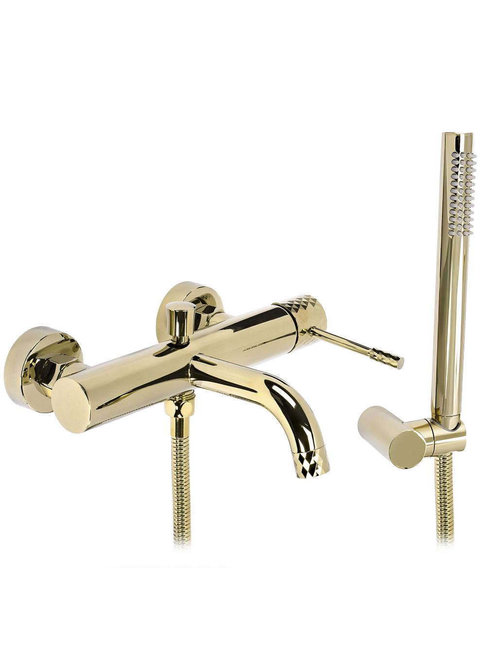 Grifo de bañera Rea Lungo Diamond Gold