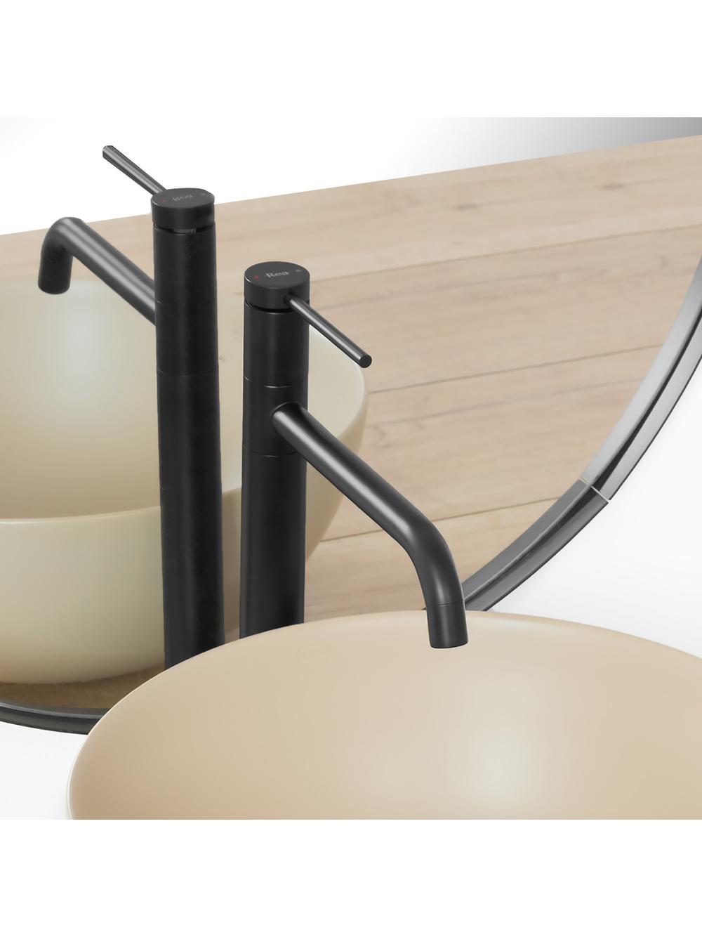 Robinet de salle de bain REA Lugano Slim Black High