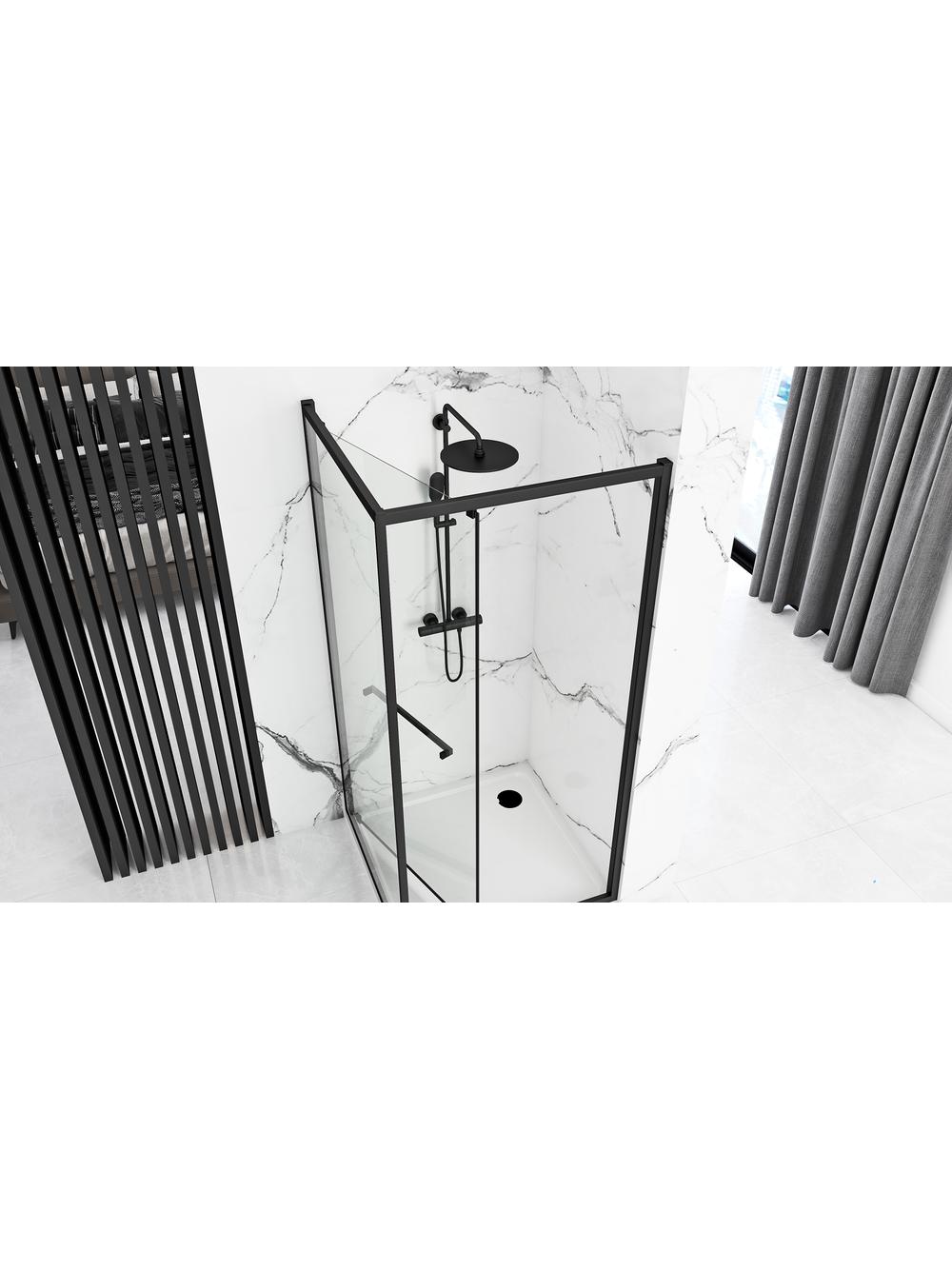 Kabina prysznicowa Rea Space In Black 80x100