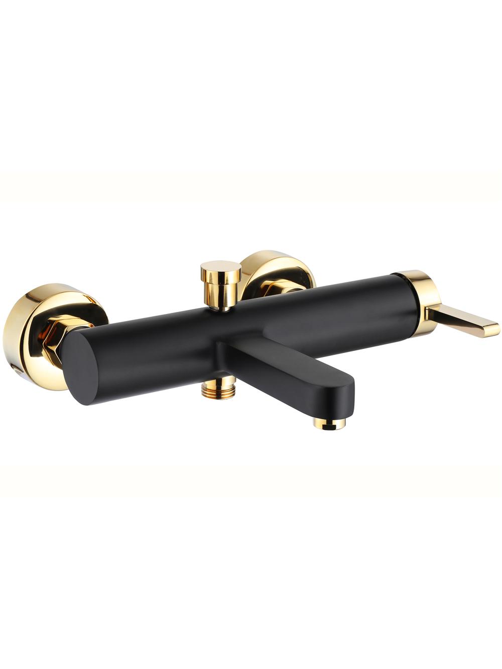 Βρύση μπανιέρας REA Polo μαύρη και χρυσή Black Gold