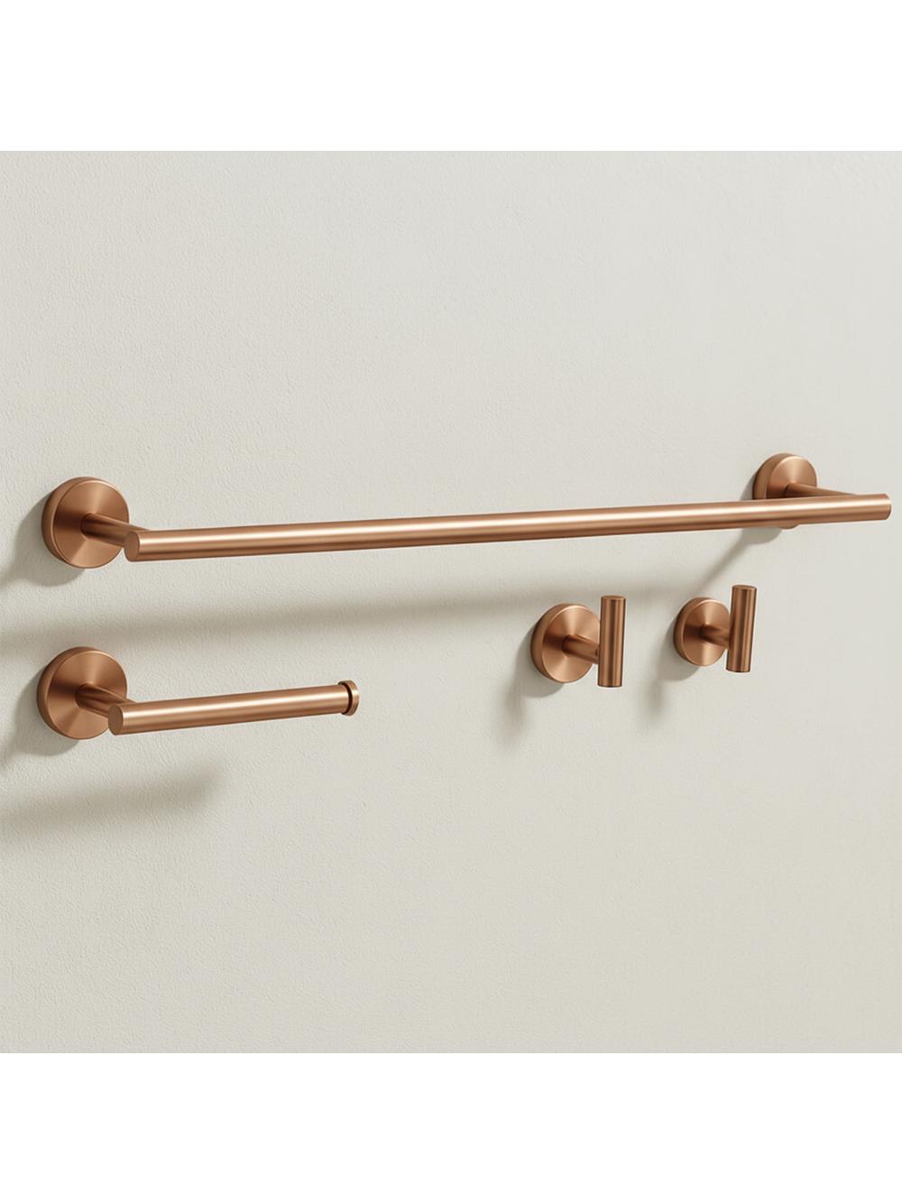 Sada koupelnových doplňků  Ari Brush Copper 4 díly