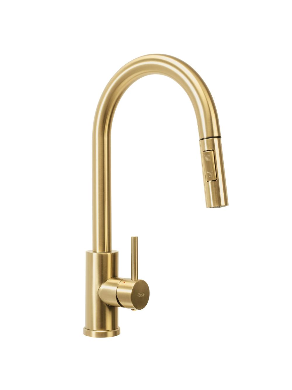 Stainless steel sink Liam BRUSH GOLD