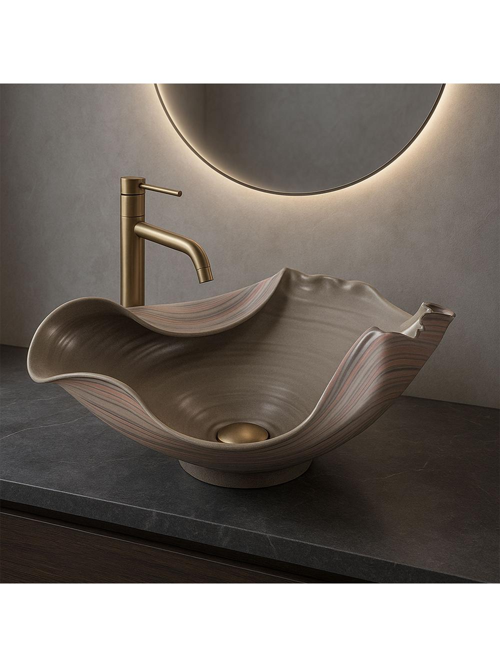 Ceramic Countertop Basin REA HM-17 Handmade ART