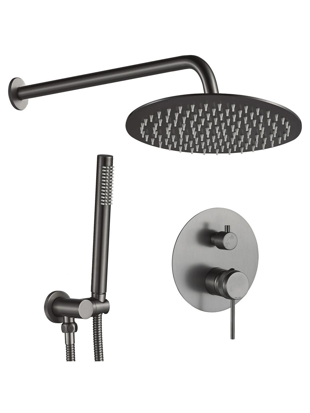 Zestaw natryskowy podtynkowy Rea Lungo Grip Tytan + BOX