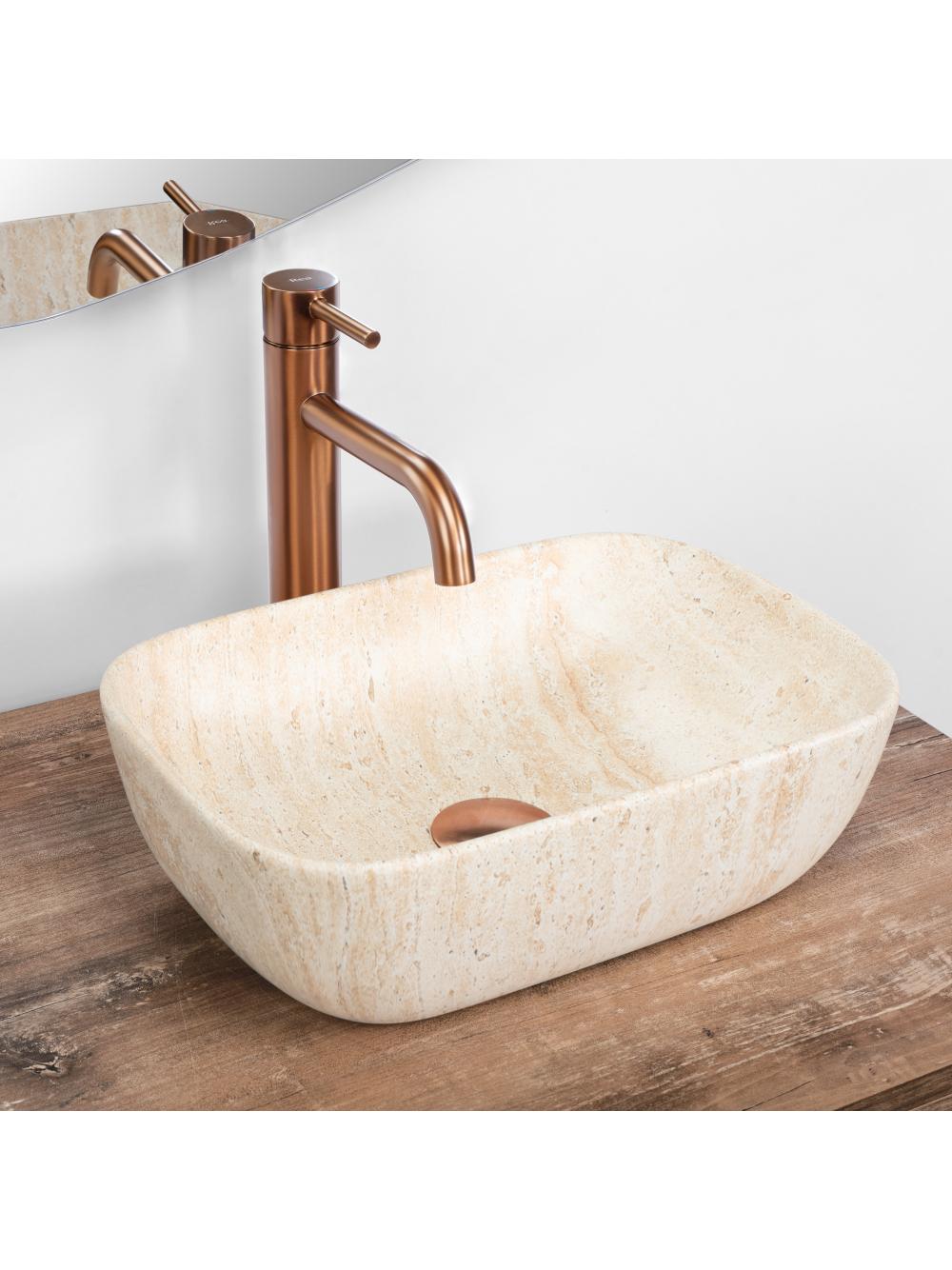 UMYWALKA NABLATOWA BELINDA MINI TRAVERTINE MATT