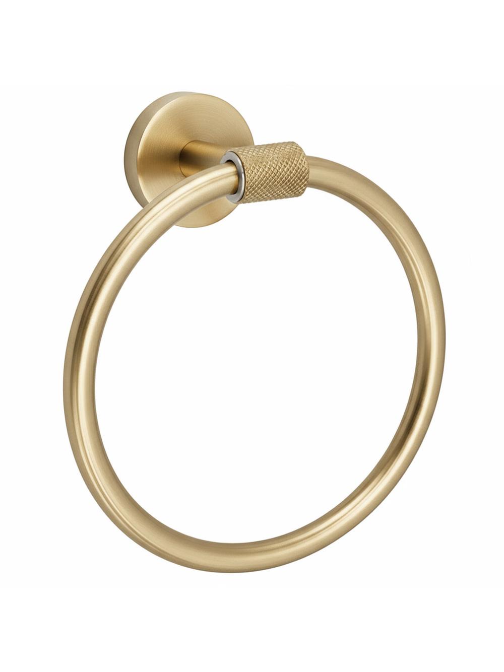 Wieszak łazienkowy Ring 5710 Galo Złoty Szczotkowany