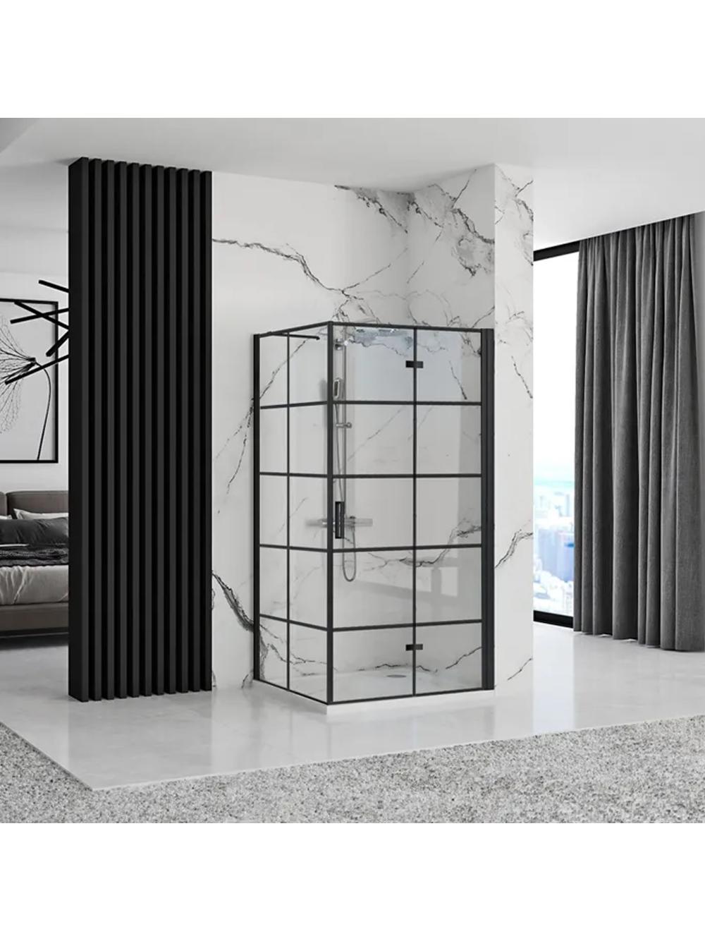 Kabina prysznicowa Rea Molier Black Double 90x110
