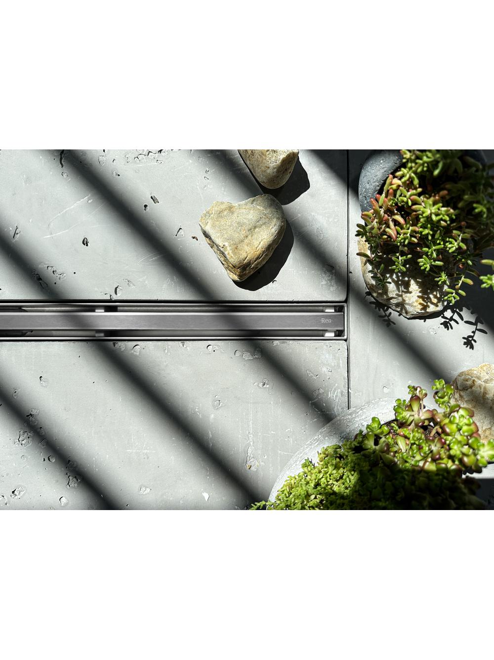 Odpływ Liniowy REA NEOX SLIM PRO STAL SZCZOTKOWANA 100