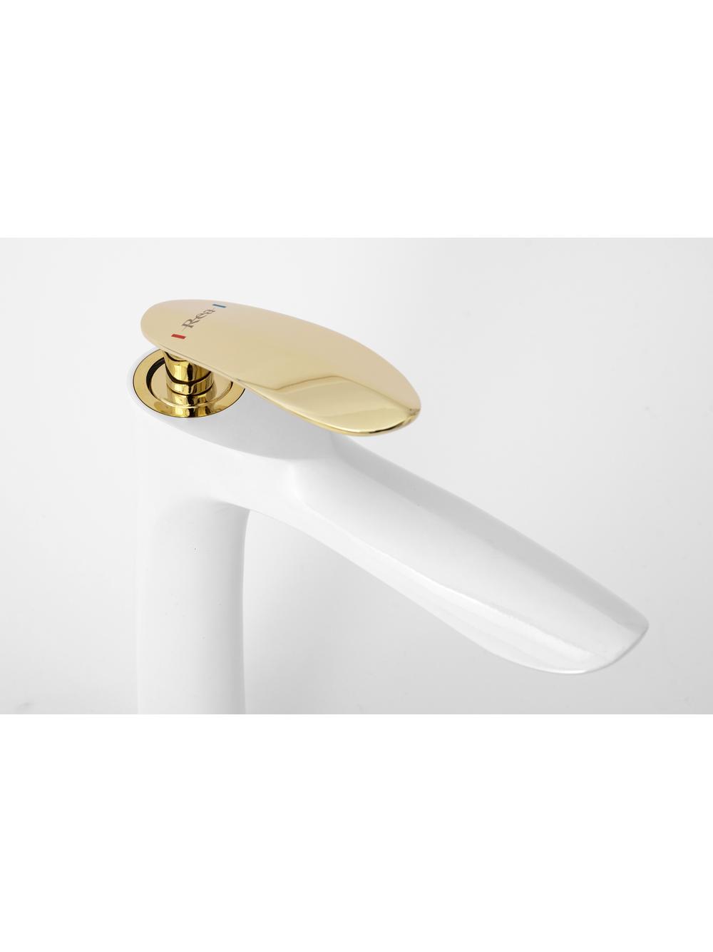 Βρύση υψηλής λεκάνης REA ORBIT White Gold