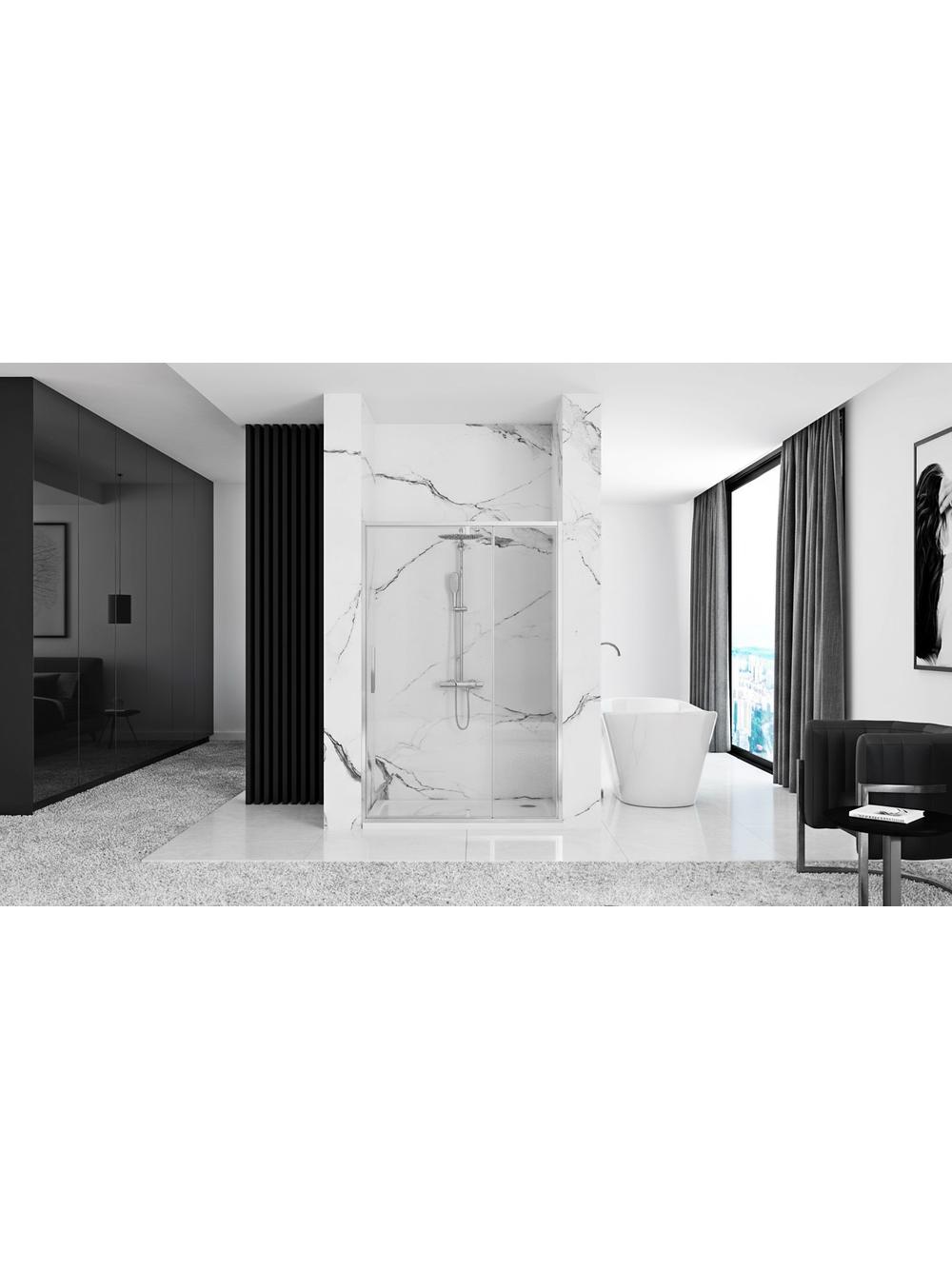 Drzwi Prysznicowe  Uchylne REA Rapid Swing Chrom 120