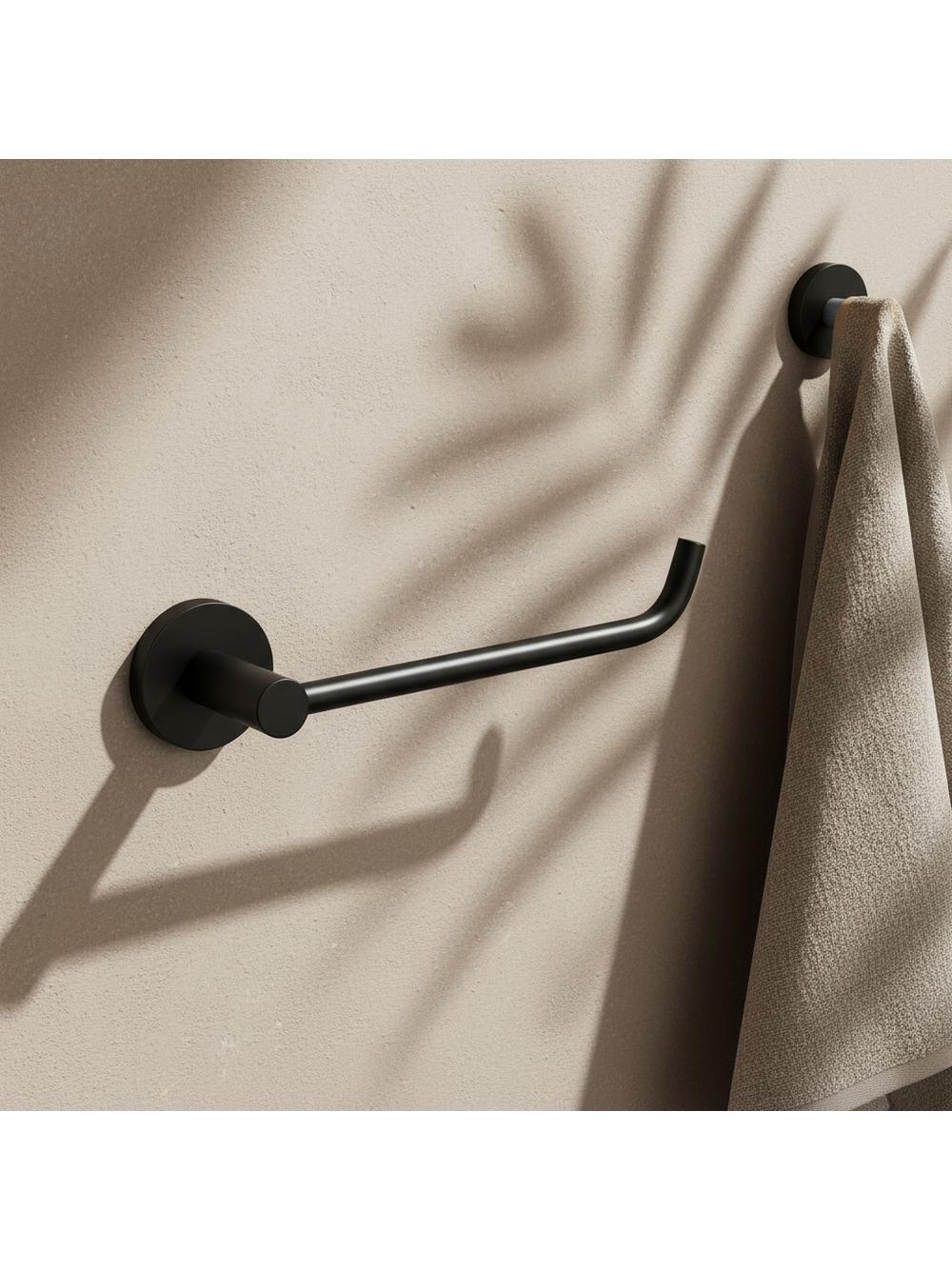 Držák na toaletní papír 5609 Leo Black