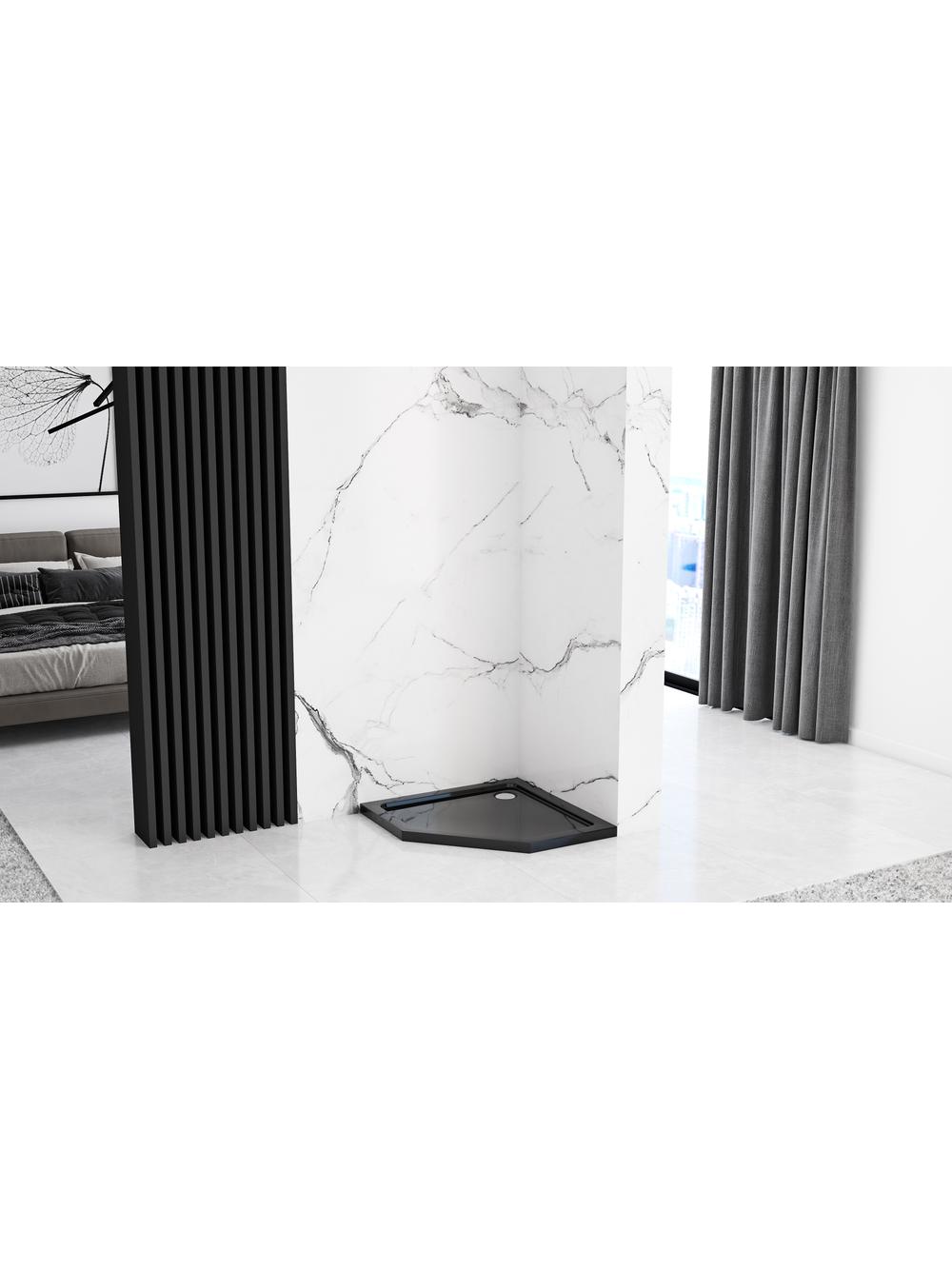 Kabina prysznicowa Rea DIAMOND 80x80 Black MAT