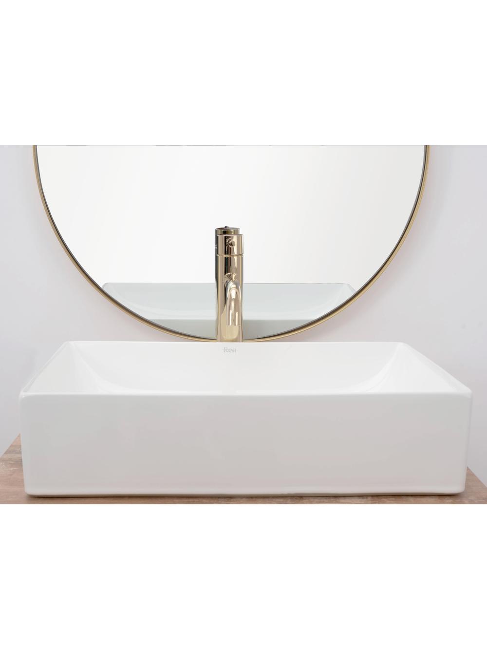 Πάγκος νιπτήρας REA Inga White Μ 51 Π 34,5 Υ 12 cm