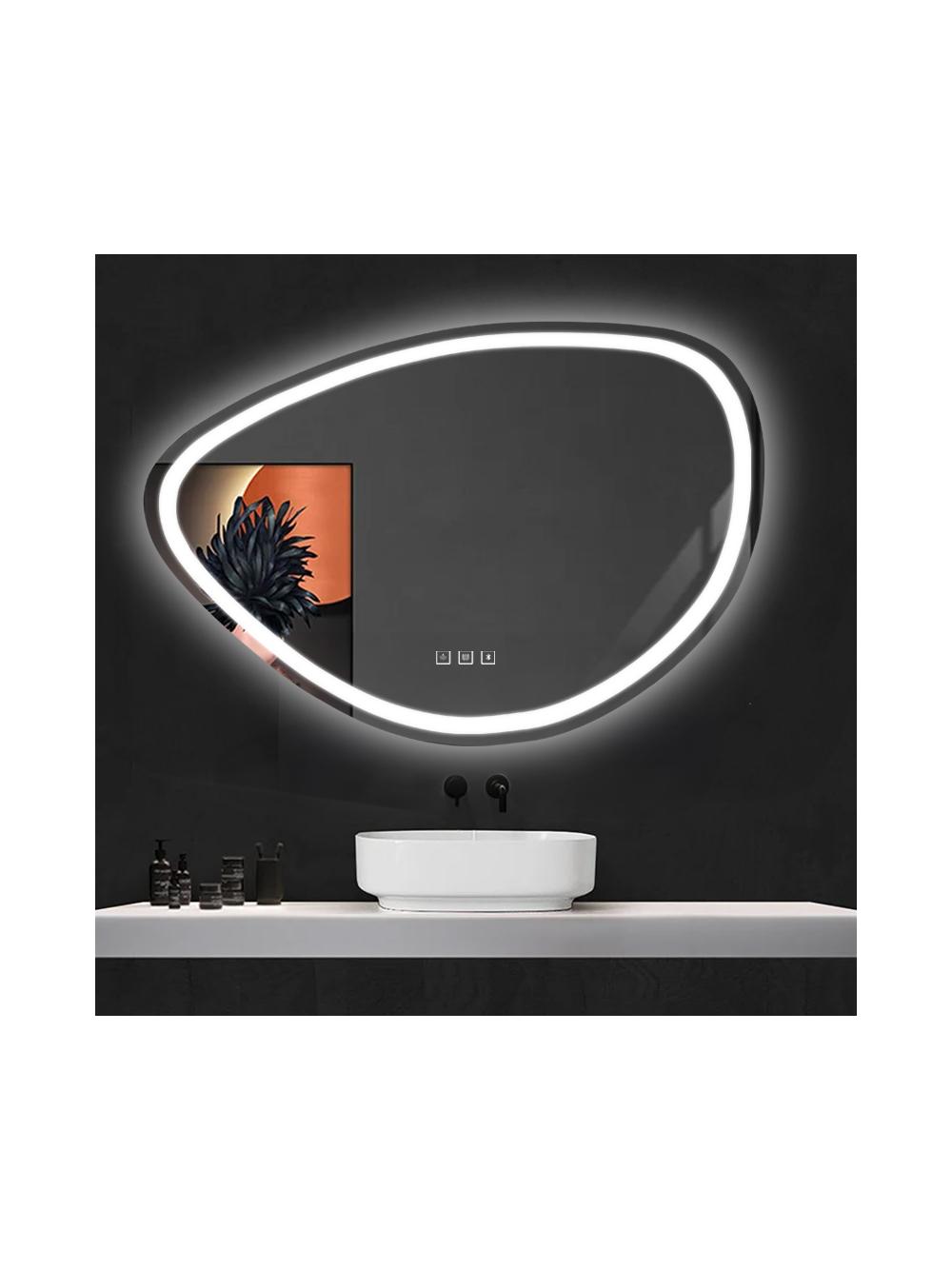 LUSTRO ŚCIENNE LED Z FUNKCJĄ BLUETOOTH 70x100cm FOG