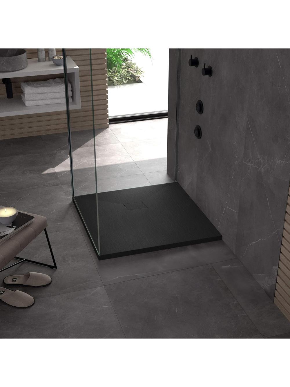 Brodzik prysznicowy Magnum Black 90x90