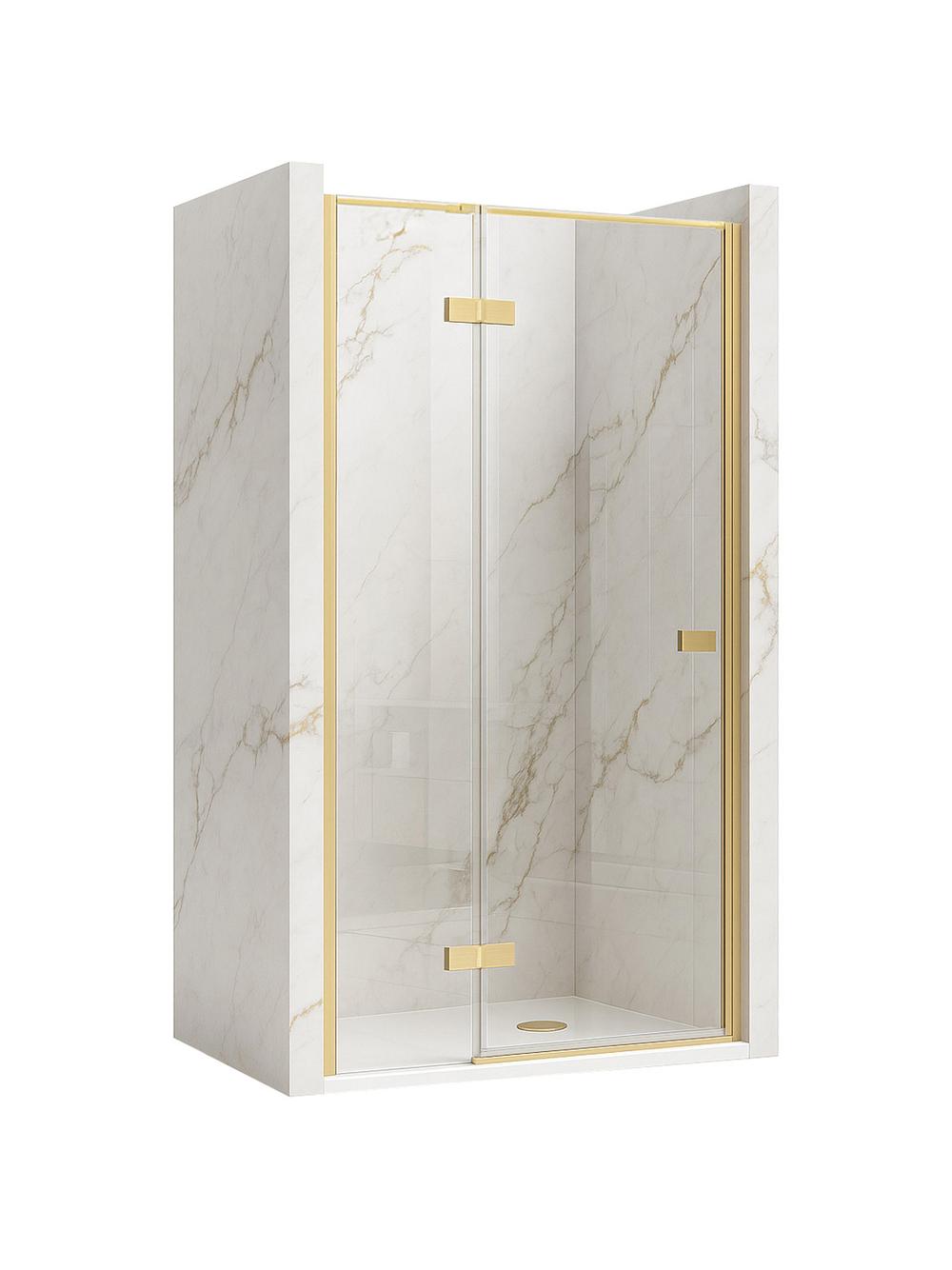 Puerta de ducha Rea Atlas 100 Brush Gold