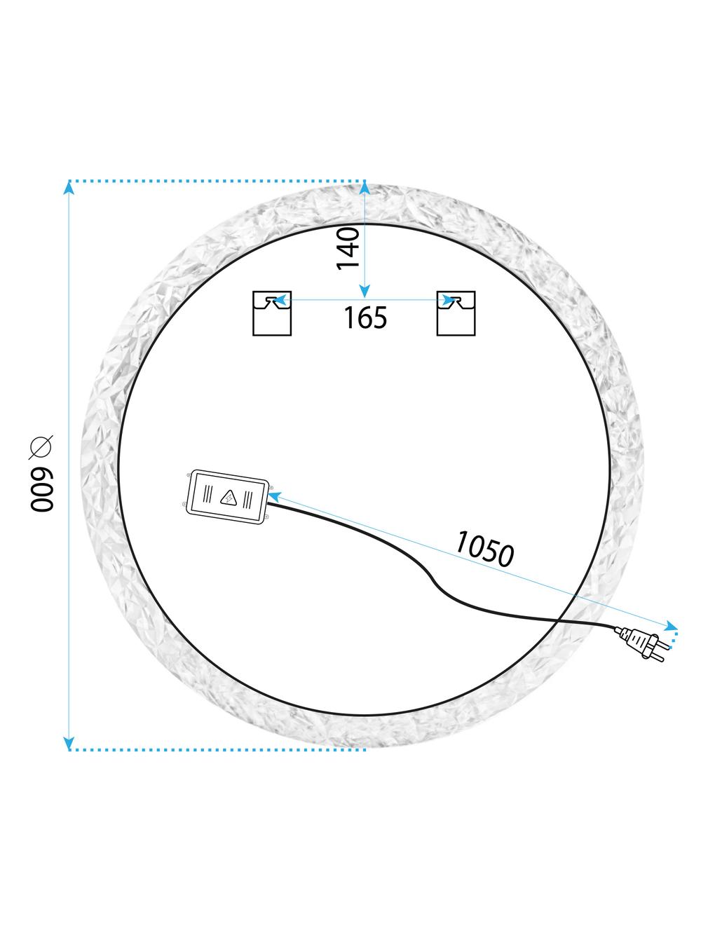 ΚΑΘΡΕΦΤΗΣ ΤΟΙΧΟΥ LED 60cm YH-3562