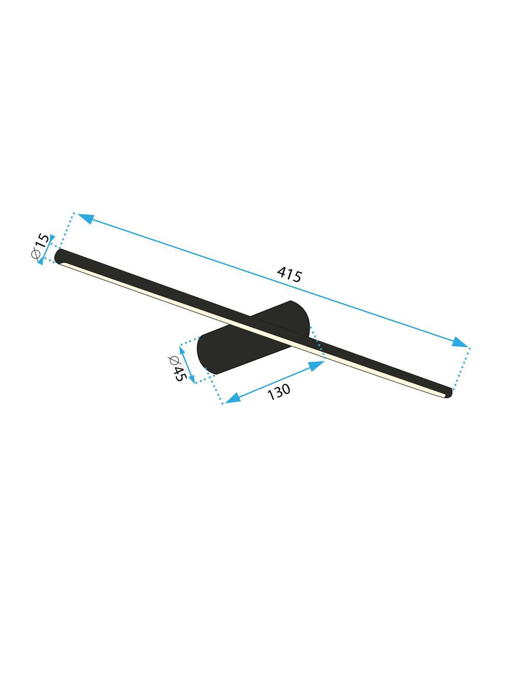 KINKIET ŁAZIENKOWY LED 40CM APP1341-W Black