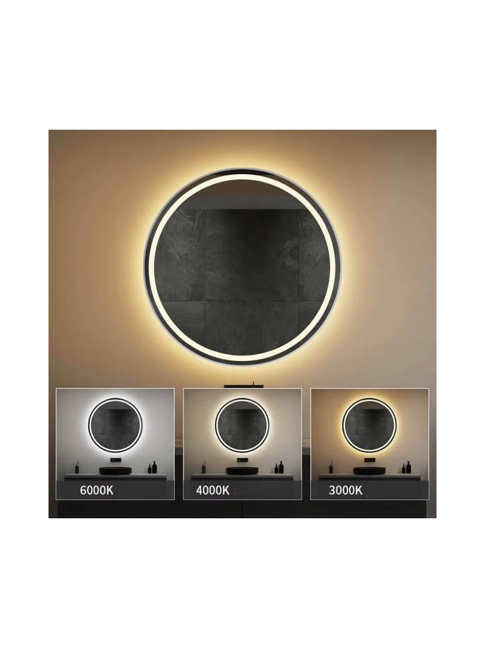 LUSTRO ŚCIENNE LED 60cm MMJ stal szczotkowana