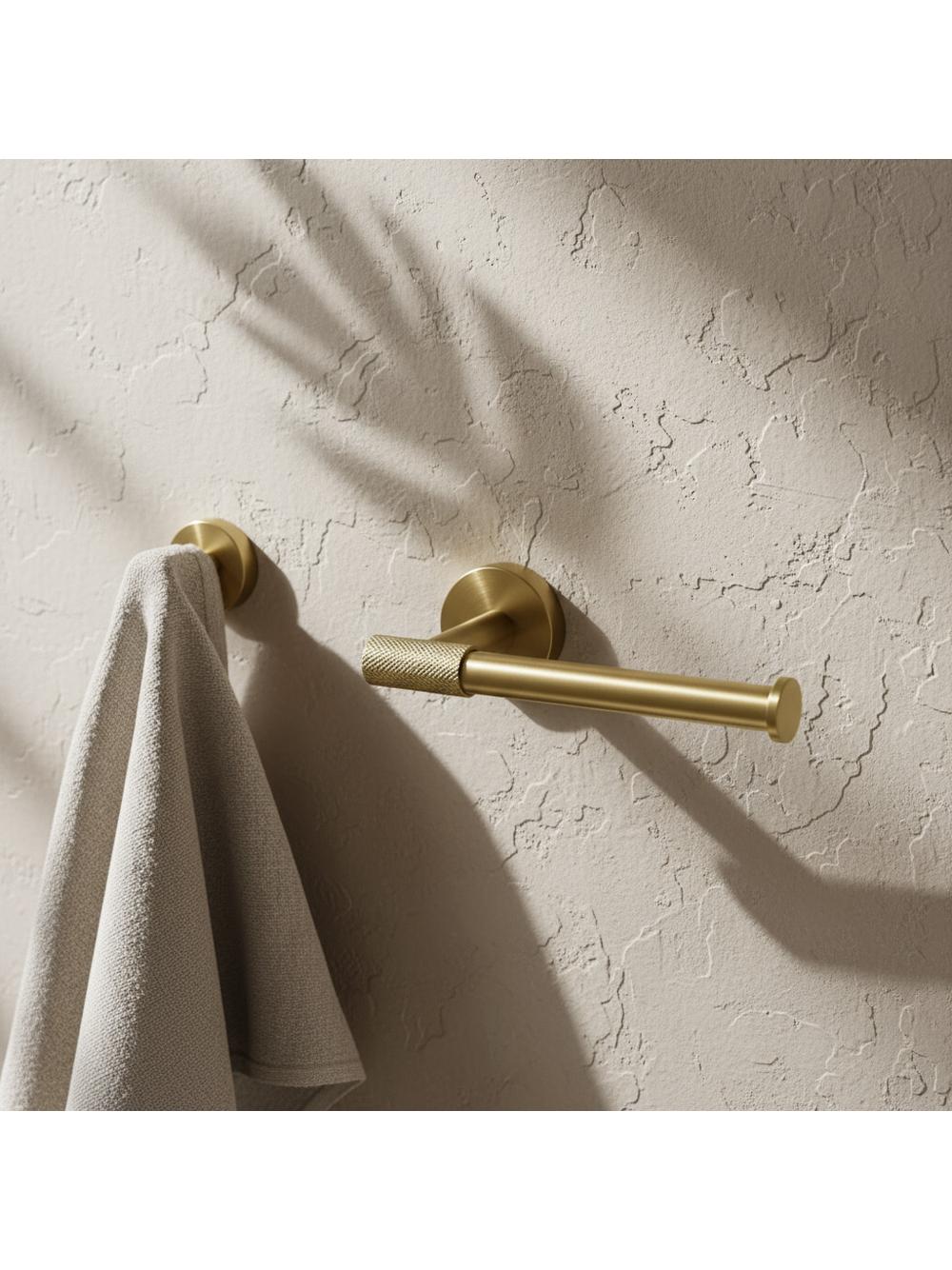 Uchwyt na papier toaletowy 5705 Galo Złoty Szczotkowany