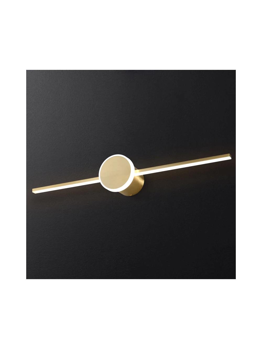 Kinkiet łazienkowy LED Round Gold 80cm APP844-1W